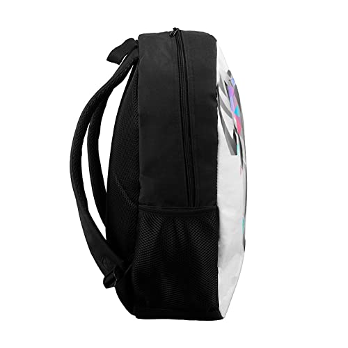 Sac à dos de mode facettes relief 3D pour adolescents mixtes
