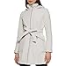 GUESS Women's Outerwear Belted Softshell Jacket With Hood,STONE,S