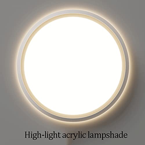 Éclairage de plafond moderne plat de salon rond 6000K blanc