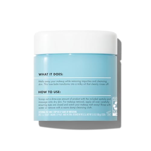 Image of e.l.f. SKIN Holy Hydration! Makeup Melting Cleansing Balm JUMBO, Face Cleanser & Makeup Remover, Infused with Hyaluronic Acid to Hydrate Skin, 3.5 Oz, (Pack of 2)