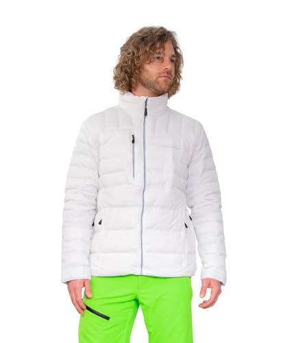 Image of Obermeyer Klaus Down Jacket for Men - Quilted Design All Over With Center Front Zipper Closure, Cosy and Stylish Jacket