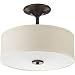 Progress Lighting P3712-20 Inspire Collection Two-Light Semi-Flush Mount, Antique Bronze