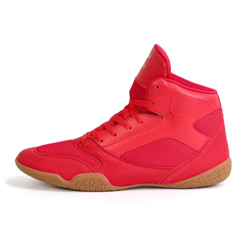 Image of ZVC Wrestling Shoes Men Boxing Shoes for Fighting Shoes Powerlifting Bodybuilding Boots Footwear