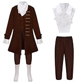 Colorful House Benjamin Franklin costume for kids colonial costume Child for Halloween Cosplay(12-14Y)