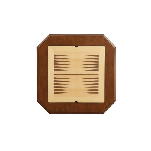 ComeWay Chess Table, Reversible Chess Checker Game Table with 2 Drawers for Family Entertainment Room, 3-in-1 Square Game Tray for Chess Checker Backgammon, Cherry Finish by ComeWay - Image 6