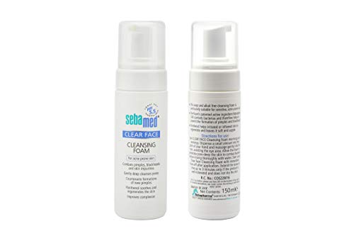 Image of SebaMed SPF 30 Lip Defense Stick, 4.8G And Clear Face Cleansing Foam, 150Ml, Dry Skin