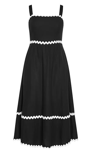 Image of City Chic Women's Plus Size Dress - Shani Fit and Flare, 12