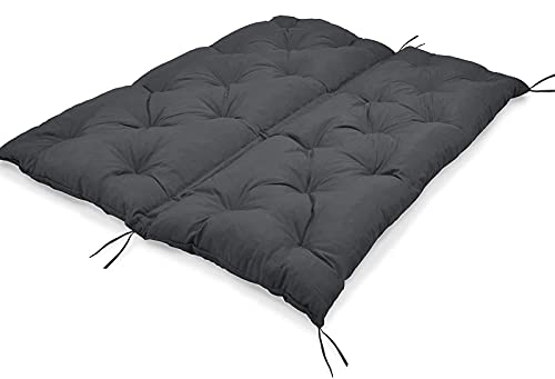 Coussin balancelle jardin 3 places extra épais 100x100x8 cm pour banc de patio confortable