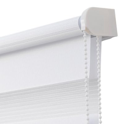 Store Enrouleur Jour/Nuit Elin 2 Blanc cassé 90 x 240 cm GoodHome