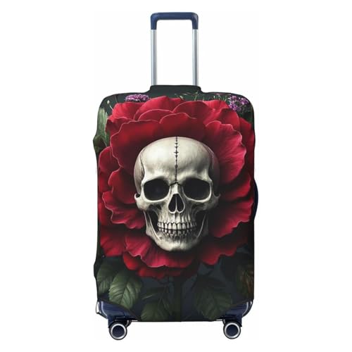 Housse de valise motif floral squelette pour repérer son bagage XL à l'aéroport
