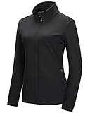 33,000ft Women's Lightweight Softshell Jacket Fleece Lined Windbreaker Waterproof Warm Jacket for Running Golf Hiking