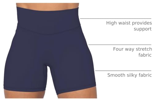 Image of Sunzel No Front Seam High Waist Biker Shorts for Women, Squat Proof Yoga Workout Gym Bike Shorts | 3, 5 Or 8-Inch Inseam, High Waisted, Tummy Control, No Front Seam, Buttery Soft, Compression Fit, Squat Proof