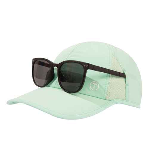 Image of TOP-EX ChicPony UPF 50+ Cooling High Ponytail Baseball Cap for Women | Cool-touch wicking band, hidden 4 in slot fits high /low ponytails; 2.3 oz, packable, airy, quick-dry, adjustable for sports
