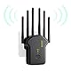 Anluomania WLAN Verstärker Repeater 1200Mbit/s, WLAN Repeater Dualband 5G/2,4GHz, WiFi Verstärker Mit LAN/WAN Port, WiFi Repeater mit WPS, 6 Antenne, WiFi Booster mit Repeater/Router/AP Modus
