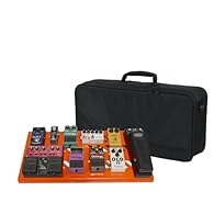 Lightweight Aluminum “Made in the USA” pedal board Pedal surface measures 23.75" x 10.66" British Orange Finish Universal mounting bracket provided for mounting most common power supplies beneath the board Angled for ease of access to pedals