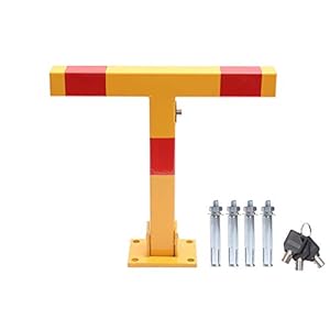 Dissuasore KATSU per parcheggio auto Dissuasore a T giallo e rosso