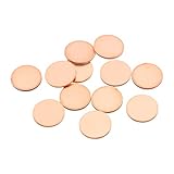 MECCANIXITY Stamping Blank Copper Round DIY Tags, 19mm/0.75' for Craft Decoration, Pack of 12