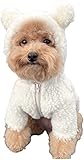 KKJU Teddy Bear Dog Costume, Cute Dog Costume,Teddy Bear Pet Costume Puppy Fleece Hoodie Coat...