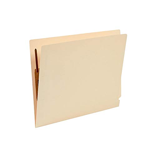 Staples 613397 End-Tab Fastener Folders With Reinforced Tabs Letter Manila 150/Bx #TOP1