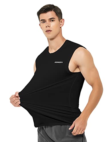 DEMOZU Men's Sleeveless Workout Swim Shirt Running Gym Athletic Muscle Tank Top Big and Tall2