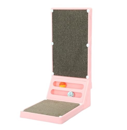 Griffoir pour chat en L avec tapis à gratter et balles de jeu