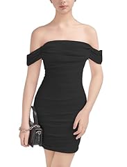 Black Draped Off Shoulder