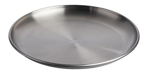 STANLEY Wildfare Pro Stainless Steel Plate | 8 in Stackable Plate | Packable Outdoor Dishware | Camping Essentials for Your Camp Kitchen | BPA-Free | Pale Pebble & Stone by STANLEY - Used condition - US$9.32