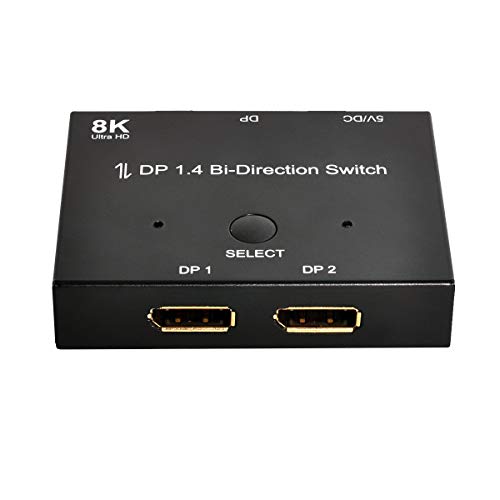 Xiwai DP DisplayPort 1.4 Interruptor bidirecional MST Hub suporta HDCP SST estendido 8K@30hz 4K@60hz