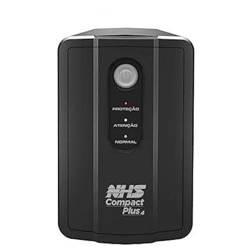 Nobreak NHS Compact Plus 4 1500VA Ent. Bivolt S.120V Conf. 220V Bat 2x7Ah 8 Tomadas