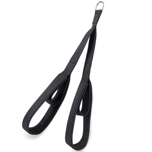 Corde à triceps à double extrémité pour machine à câble, fixation à double longueur avec...
