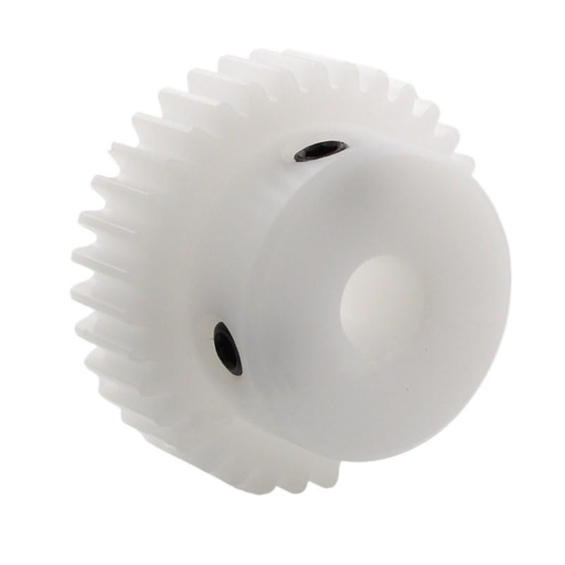 Cylindrical Drive 1pcs 1 Module 18T Plastic Spur Gear with Step 1M 18 Teeth Straight Teeth Gear 5mm 6mm 8mm 10mm Bore Pinion Driver Gear Rack Machinery(10mm bore)