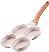 Frigideira antiaderente 4 divisoes inducao gas eletrico cabo marmore toque suave cozinha saudavel