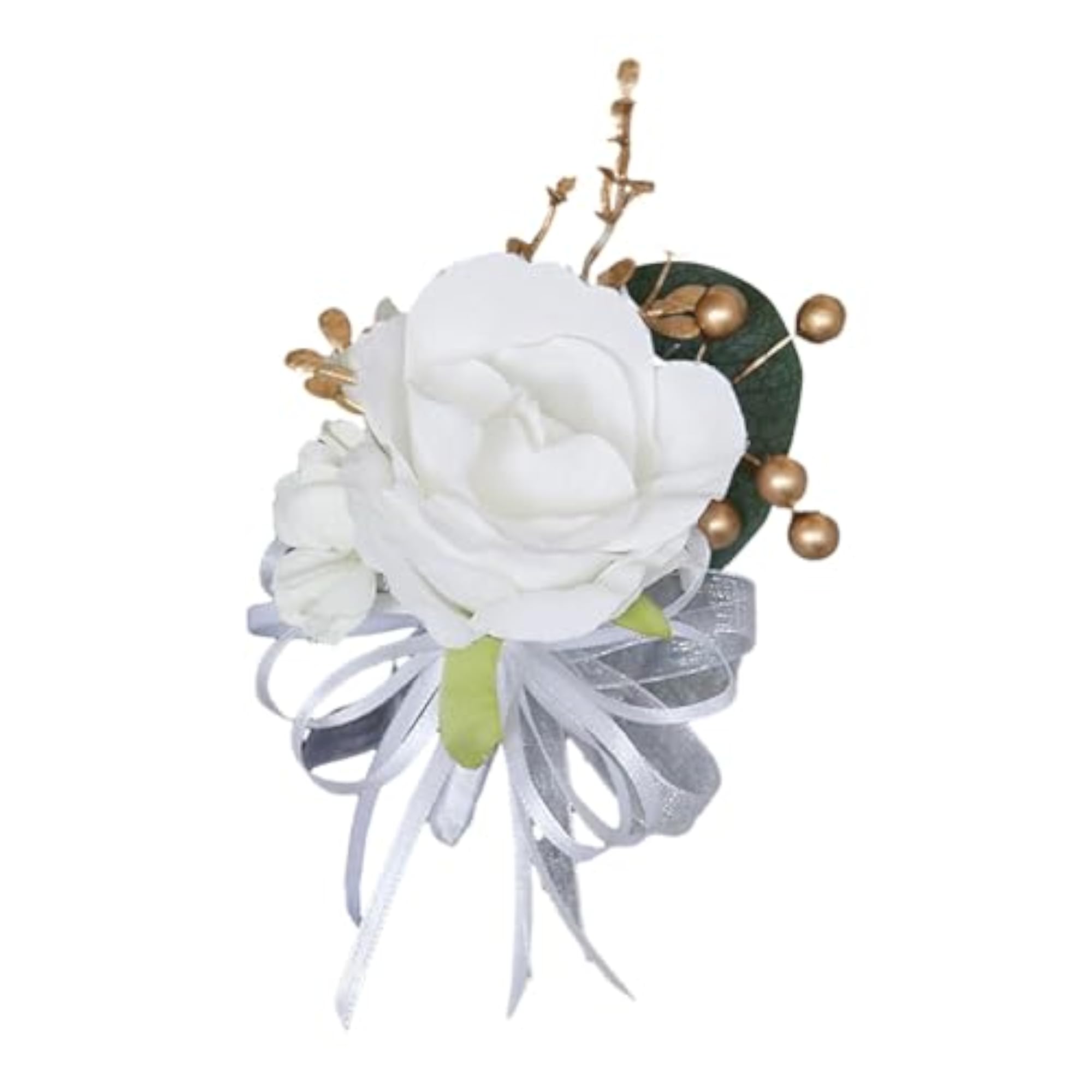 2x Wedding Flower Boutonniere Brooch Set for Events