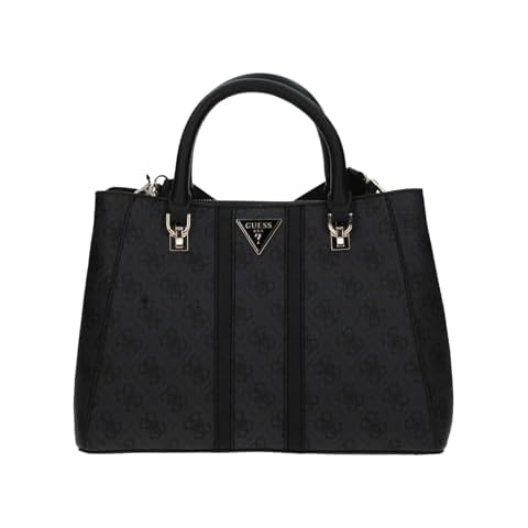 GUESS Women's Noreen Satchel with Gold Hardware Cover