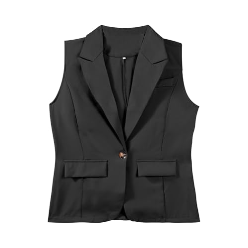 Women's Suit Vest Sleeveless Work Office Waistcoat Vests V Neck Casual2