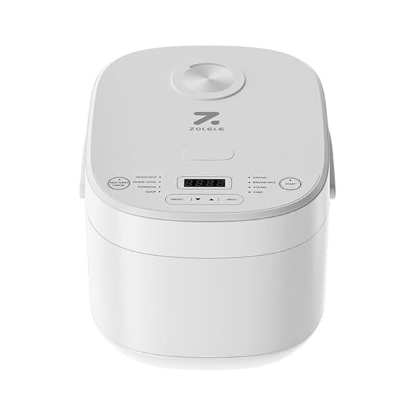 ZOLELE-Smart-Rice-Cooker-5L-ZB600-Smart-Rice-Cooker-for-Rice-Porridge-Soup-Stew-and-More-With-16-Preset-Cooking-Functions-24-Hour-Timer-Keep-Warm-Function-and-Non-Stick-Inner-Pot-White