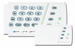 PARADOX K636 Clavier avec indicateurs LED 10 zones et porte horizontale de protection des touches et indicateurs LED