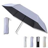 [ムーンバット] FLOATUS(フロータス) 日傘 折りたたみ傘 超撥水 晴雨兼用 手開き 無地 親骨54cm 30303 ライトグレー