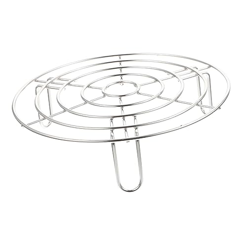 LOLIPPYY Rejilla Vaporera Inoxidable Resistente al Calor Soporte para Cocinar al Vapor y Enfriar para Cocina y Camping Mediano