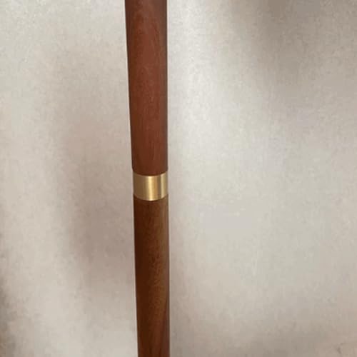 Lámpara de madera con interruptor de pie para leer cómodamente con luz suave de tela 7