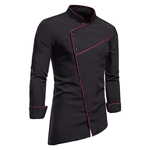 Chemises boutonnées homme col montant pour affiner la silhouette