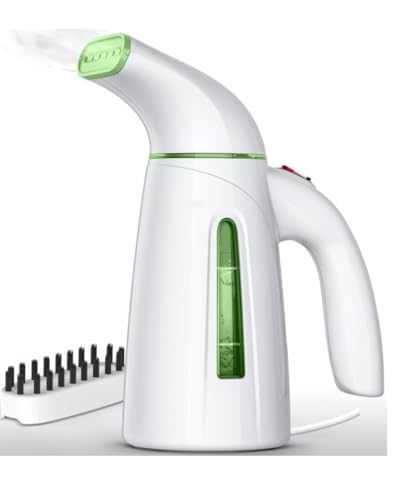 Image of OGHom Steamer for Clothes, Portable Handheld Clothing Garment Steamer, 240ml Large Capacity 700W Travel Steam Iron 30 Second Fast Heat Up (Pale Green)