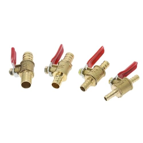 Válvula de bola de latón de 6mm para manguera de gas y agua 5