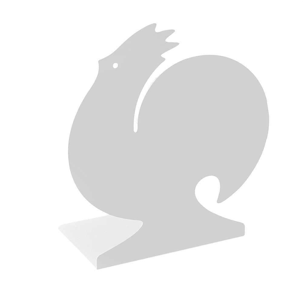 Sujetalibros para salón y escritorio de estudiante con diseño moderno de gallo en acero inoxidable