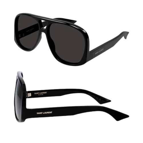SAINT LAURENTSL SL 652/F SOLACE Aviator Sunglasses + Bundle with eSHADES Luxury Eyewear Kit