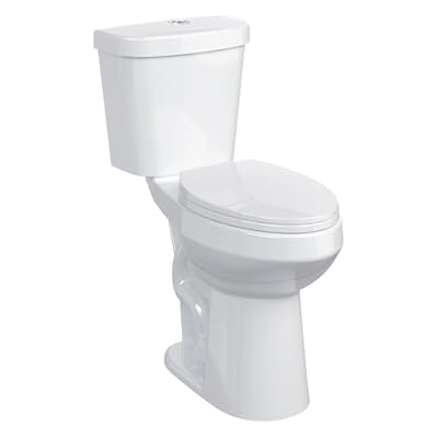 21 Inch Tall Toilet, Two-Piece ADA Elongated Bowl Toilet with Soft-Close Seat & Comfort Height, S-Trap, Powerful Siphon Jet Dual Flush (1.1/1.6GPF), 12" Rough-In for Bathrooms White
