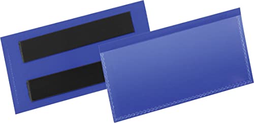 Durable 174107 Funda magnetica 100x38 mm (100 x 38 mm) Paquete de 50, azul