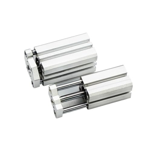 Vérin pneumatique CDQM50 de guidage à trois tiges et piston - 2
