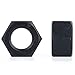 BIMUS WSF-WUJIN, 100pcs m2 m2.5 m3 m4 m5 m6 din934 Noir Noir écrou Hexagonal écrou Hexagonal Noix de Grade 8.8 hw044 (Taille : M2)