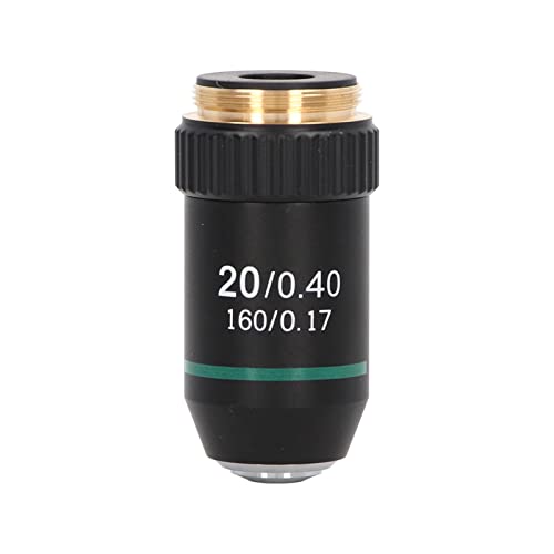 Brass Chrome Plated 20X Microscope Objective Lens Interface 20.2mm Bright Image Spring for Professional Biological Microscopes